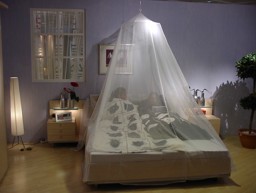 Imagen de EMV-Baldachin für Betten bis 2x2m, blickdurchlässig, lichtdurchlässig