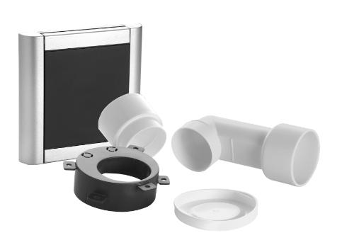 Immagine di INLET ALU BLACK WITH INST BOX IN BAG