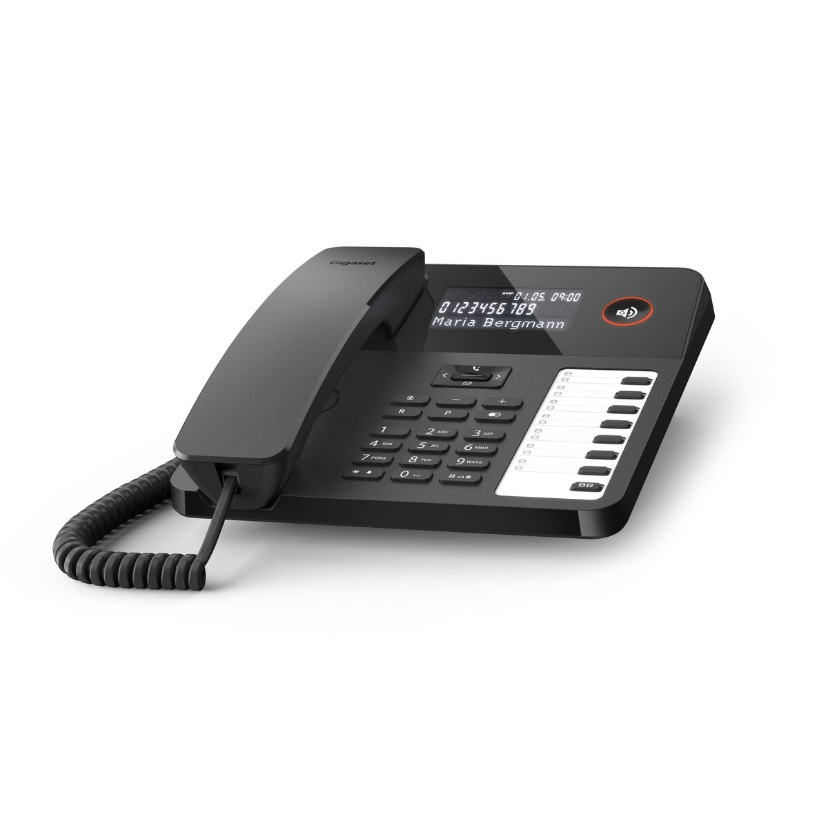 Bild von neu: Gigaset Desk 600 Clip mit Freiprecheinrichtung und Piezohörer in schwarz