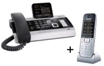 Image de Analog / ISDN / VoIP / DECT Basisstation mit Piezohörer, DECT-Handteil + Headset